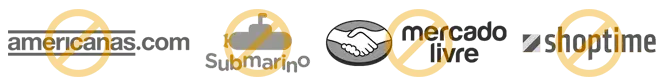 Venda proibida no Mercado Livre, Americanas, Shoptime e Submarino