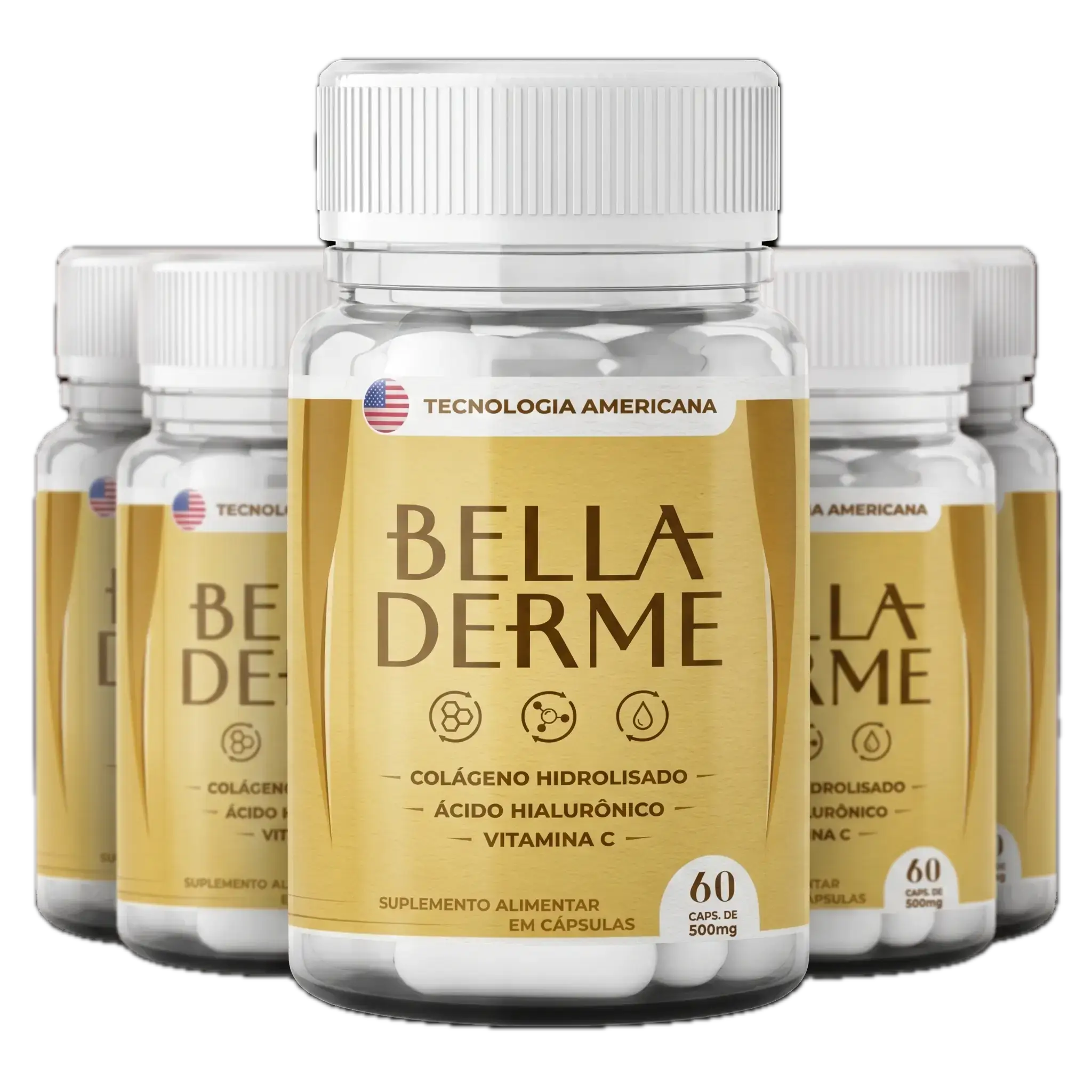 Kit 5 Potes Bella Derme